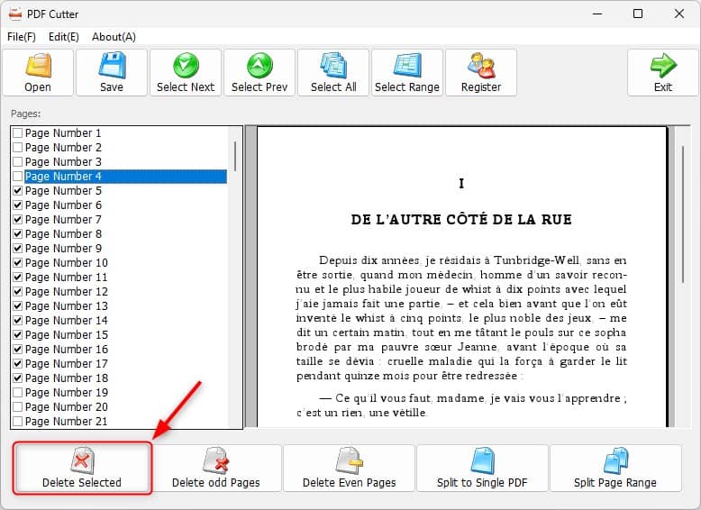 Supprimer des pages d'un PDF avec PDF Eraser