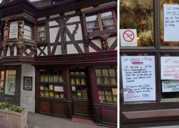 l'affiche d'un restaurant a fait scandale