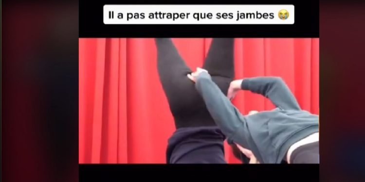 Malaise ! Lors d'une figure, il attrape autre chose que les jambes de Juju Fitcats (vidéo) – Thebuzzly