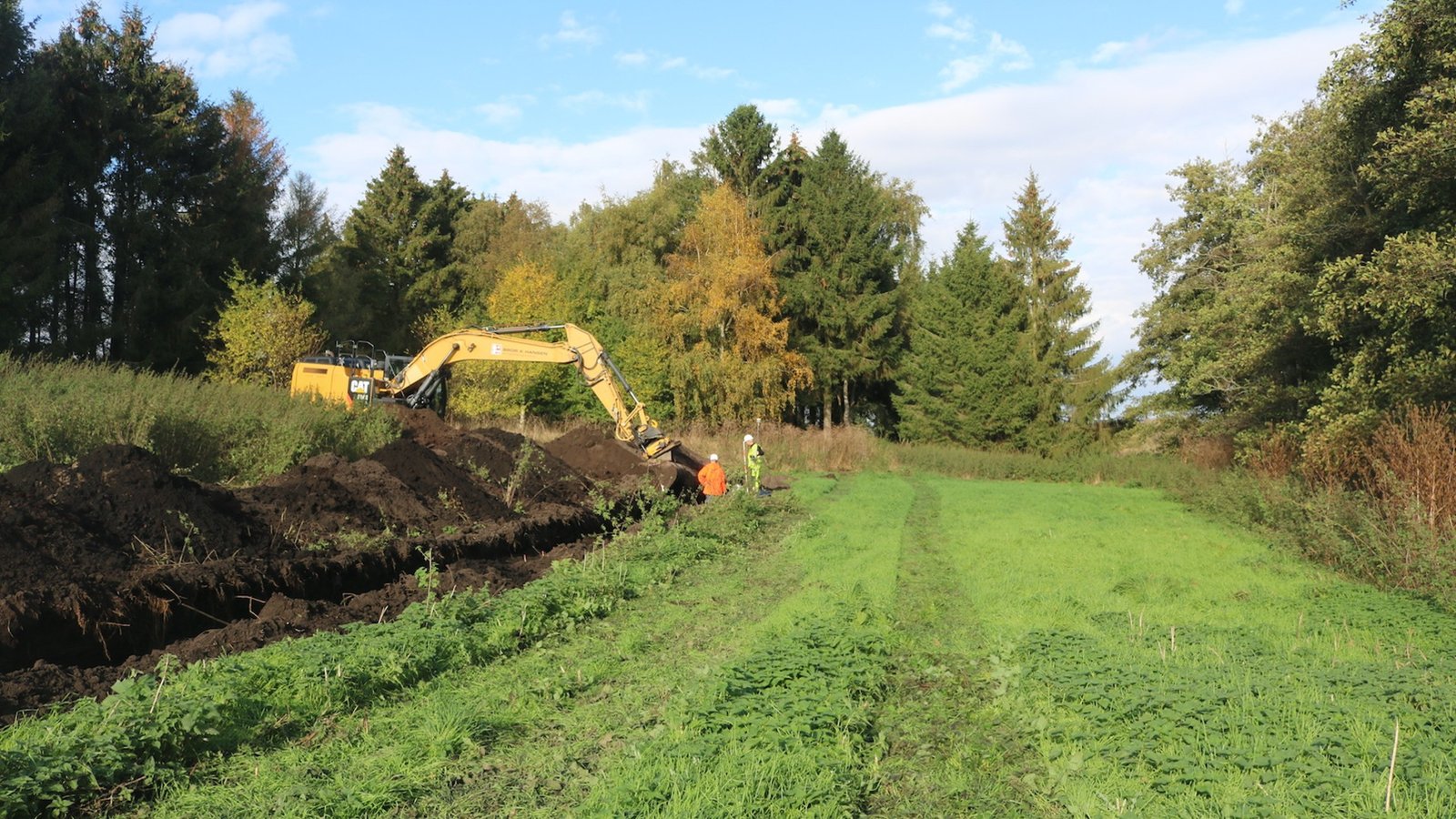 Le site près de Stenløse était à l'origine une tourbière, mais il a été drainé pour être utilisé comme terre agricole.  Un lotissement doit y être construit l'année prochaine.