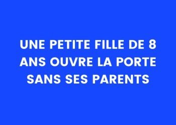 Une petite fille ouvre la porte à un inconnu