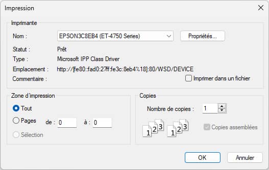 Imprimez des documents sans les ouvrir avec WinPrinter