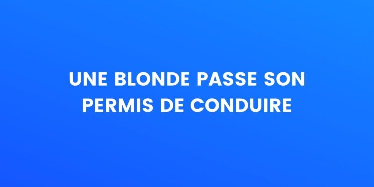 Une blonde obtient son permis de conduire – Thebuzzly