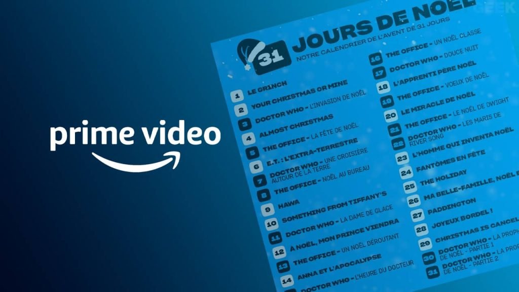 Amazon Prime Video lance son calendrier de l'avent avec des films et des séries ! – Thebuzzly