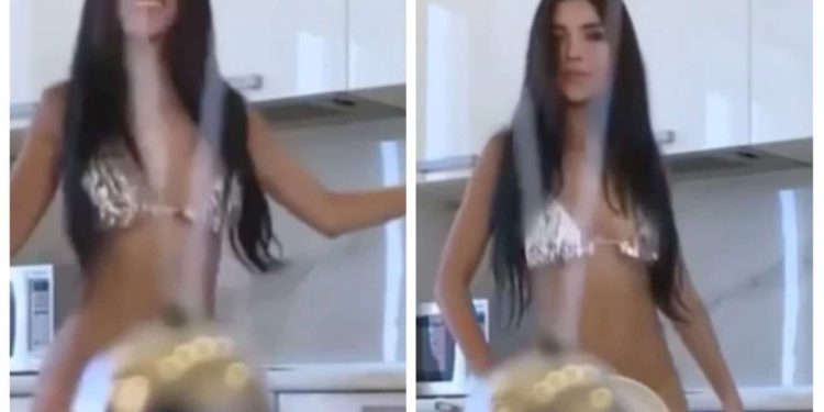 Cette jeune femme danse sans culotte dans sa cuisine et fait des millions de vues !