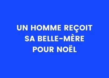 Un homme reçoit sa belle-mère pour Noël