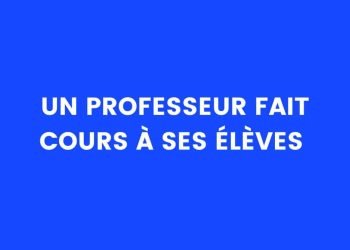 Un professeur enseigne à ses élèves