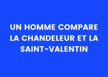 Un homme compare la Chandeleur et la Saint-Valentin