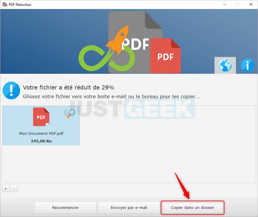 Compresser un PDF avec le logiciel gratuit PDF Reducer