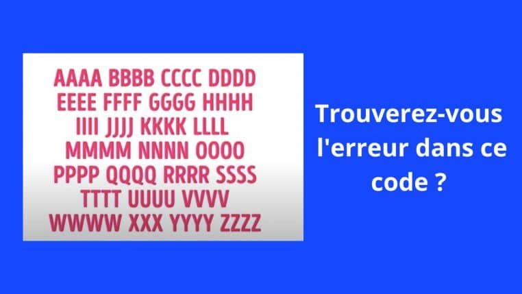 Pouvez-vous trouver l'erreur dans ce code? – Thebuzzly