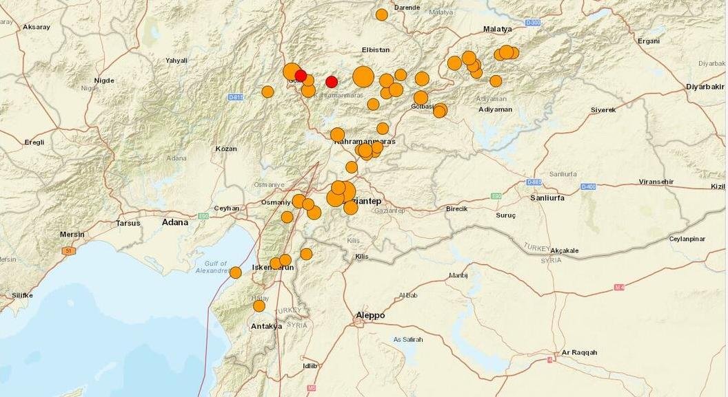 La région fourmillait de répliques après le séisme initial de magnitude 7,8.