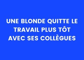 Une blonde et ses deux collègues quittent le travail plus tôt que d'habitude