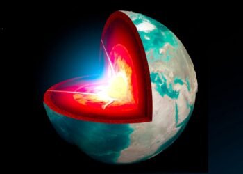 Alors que le manteau est principalement solide, une couche d'environ 93 miles (150 kilomètres) est fondante, selon de nouvelles recherches.