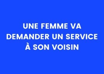 Une femme doit rendre visite à son voisin