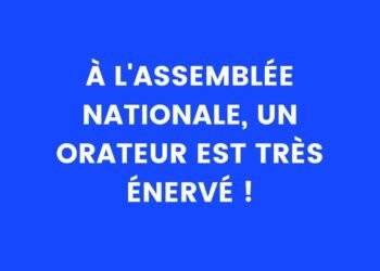 A l'Assemblée nationale, un orateur est très énervé