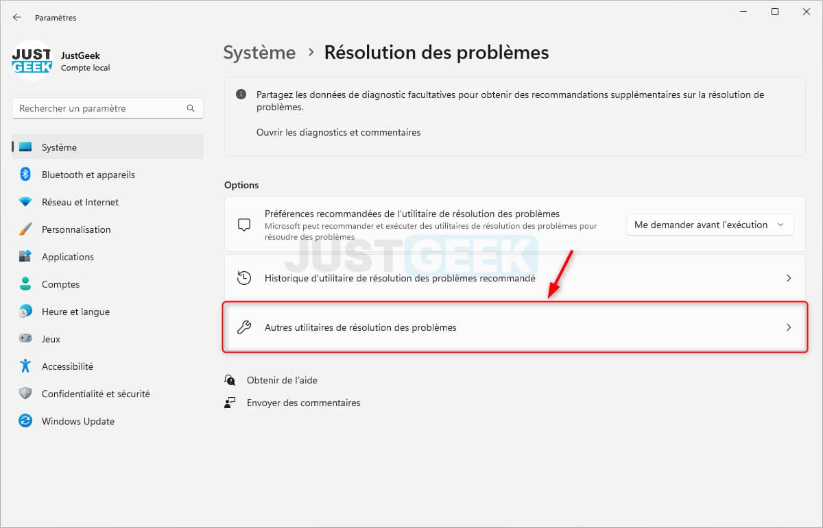 réparer ou réinstaller le Microsoft Store