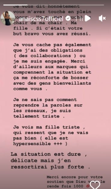 Accusée d'abus et de racisme envers sa fille, Anaïs Camizuli prend la parole