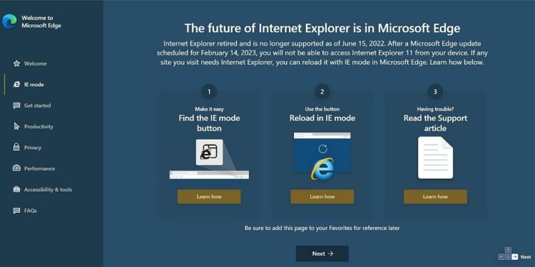 Internet Explorer sera définitivement désactivé sur Windows 10 via Microsoft Edge Update le 14 février – Thebuzzly