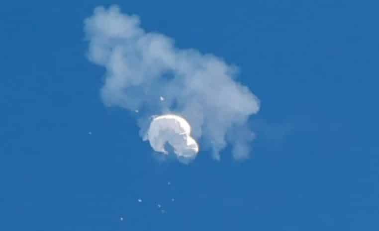 Le ballon espion chinois a été abattu par un avion de chasse au-dessus de l'Atlantique – Thebuzzly'Atlantique