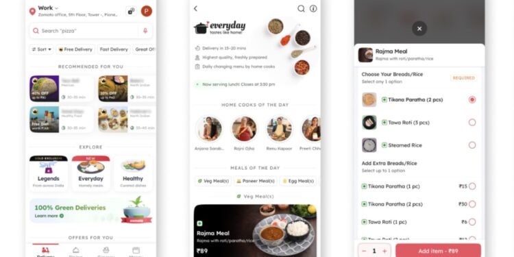 Zomato Everyday to Offer Home-Made Food Delivery Starting at Rs. 89