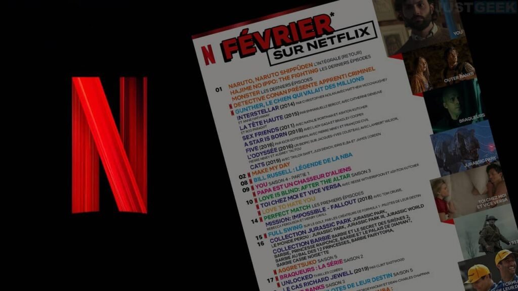 films séries documentaires et films danimation à voir Netflix Février 2023