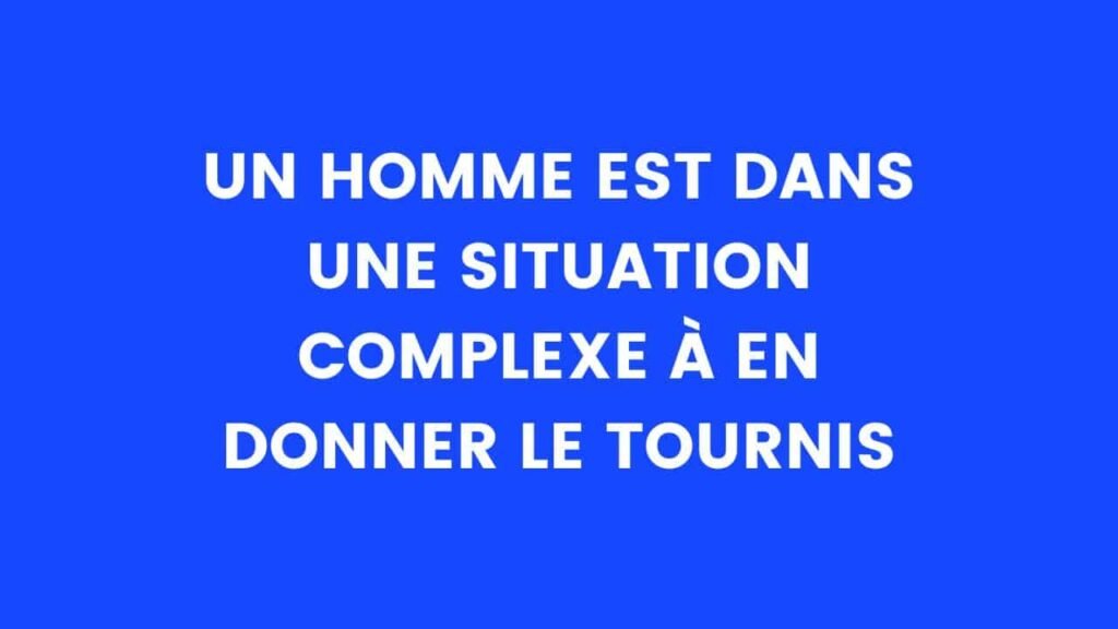 un homme est dans une situation complexe à vous faire tourner la tête – Thebuzzly