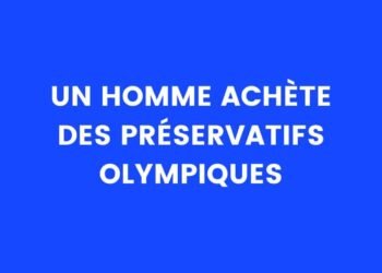 Un homme achète des préservatifs "Olympiques"