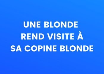 une blonde rend visite à sa copine blonde