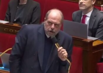 La vidéo du bras d'honneur d'Eric Dupond-Moretti dévoilée