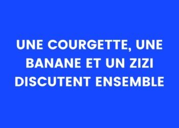 Une courgette, une banane et un zizi discutent