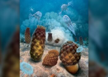 Oups, ce fossile vieux de 300 millions d'années était à l'envers.  Ce n'est pas une méduse après tout.