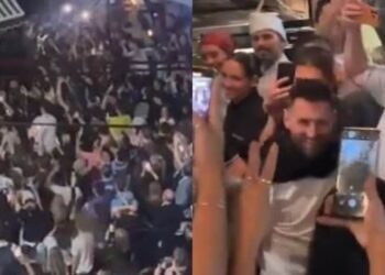 Messi déclenche une émeute devant un restaurant