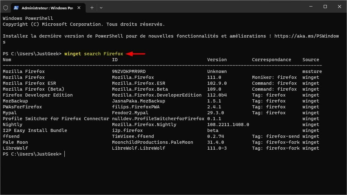 Commandes du gestionnaire de packages Windows – Thebuzzly'ailette