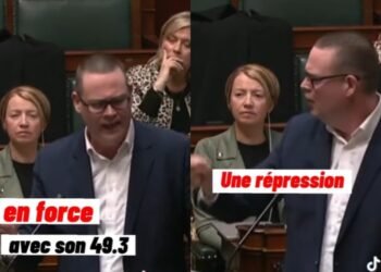 Député Belge contre la répression en France