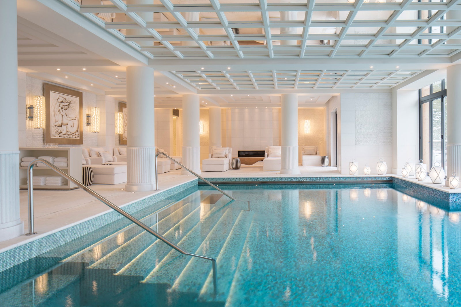 Sur la photo, le spa de l'hôtel Four Seasons