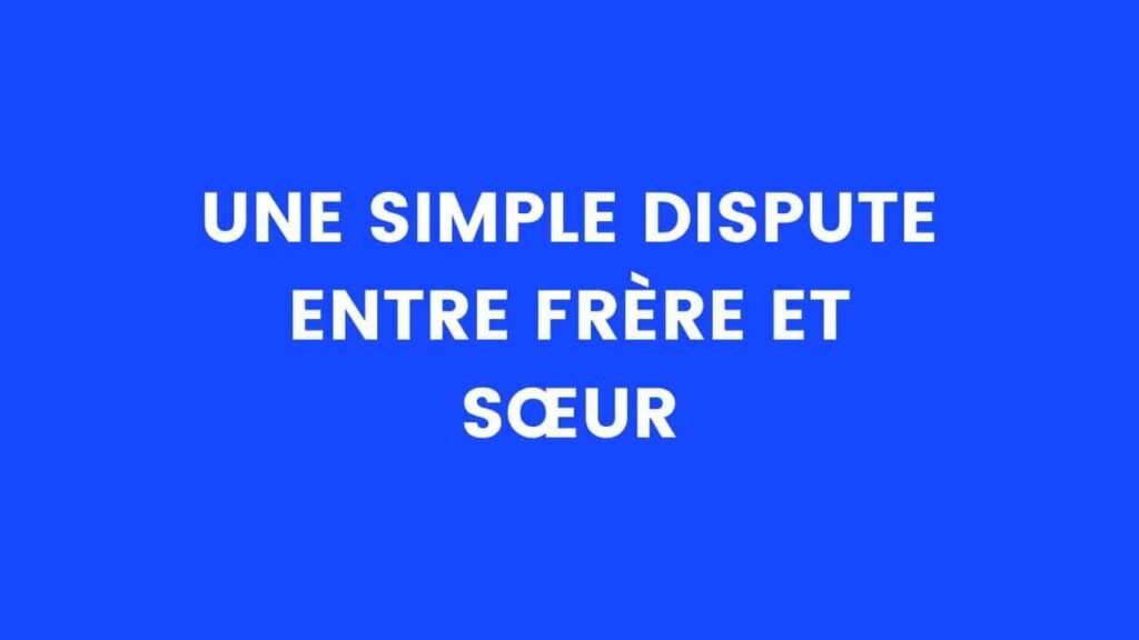 Blague du jour : une simple dispute entre frère et sœur – Thebuzzly