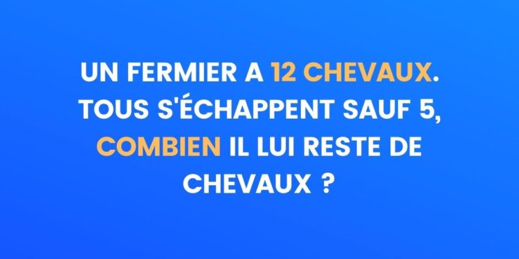 enigme chevaux