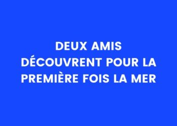 Deux amis découvrent la mer pour la première fois