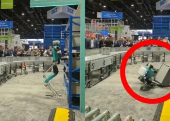 Un robot s'effondre de fatigue en pleine exposition (vidéo)