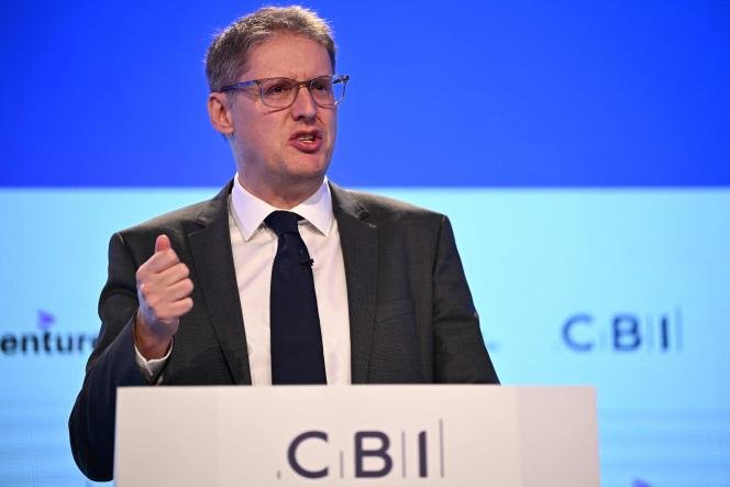 Tony Danker, directeur général de la Confédération des entreprises et de l'industrie, à Birmingham, en Angleterre, le 21 novembre 2022.  