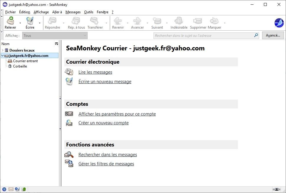 SeaMonkey, une application de messagerie tout-en-un