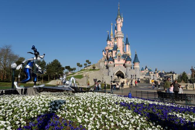 Château de la Belle au Bois Dormant de Disneyland à Marne-La-Vallée le 16 mars 2017.