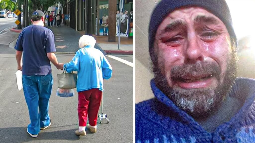 Homeless Man Helps Old Lady Carry Groceries Home, Next Day Learns Store Owner Is Looking For Him – Thebuzzly