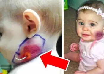 Mom Spots String Growing Out of Baby's Face, Doctors Were Shocked To Find This...
