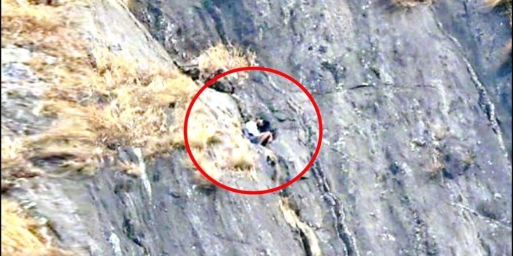 This Drone Made A Terrifying Discovery After Spotting This High Up On A Mountain – Thebuzzly