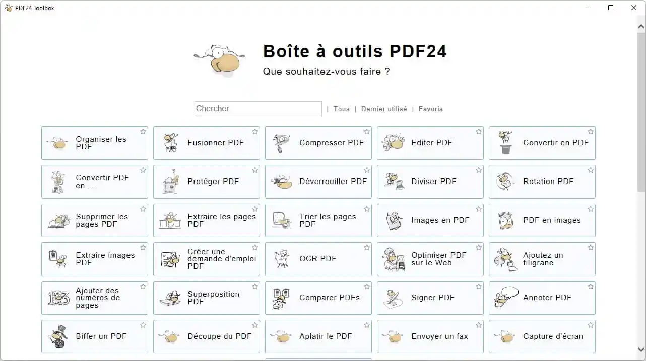Logiciel de conversion PDF24