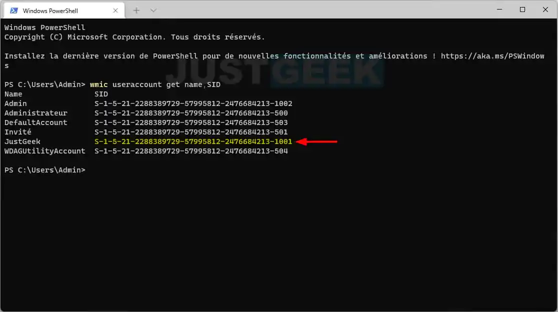 Windows 11: Modifier le nom du dossier de profil utilisateur