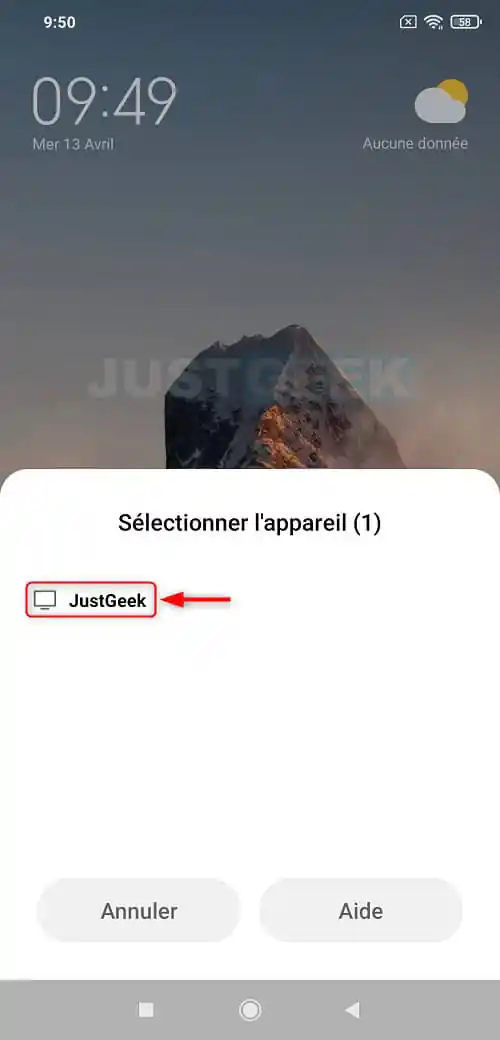 projeter l'écran de votre smartphone Android sur un PC