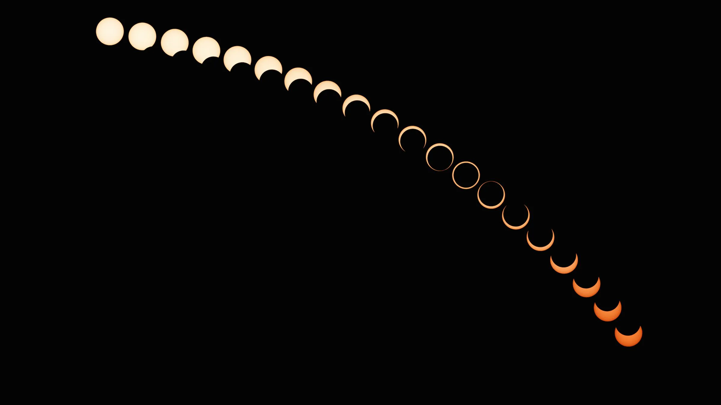 Une image composite de l’éclipse annulaire de Soleil du 15 janvier 2010
