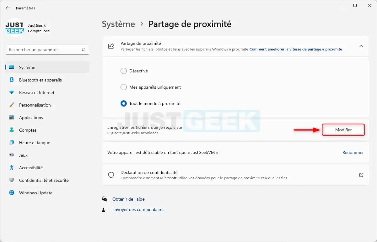 comment activer et utiliser le partage de proximité